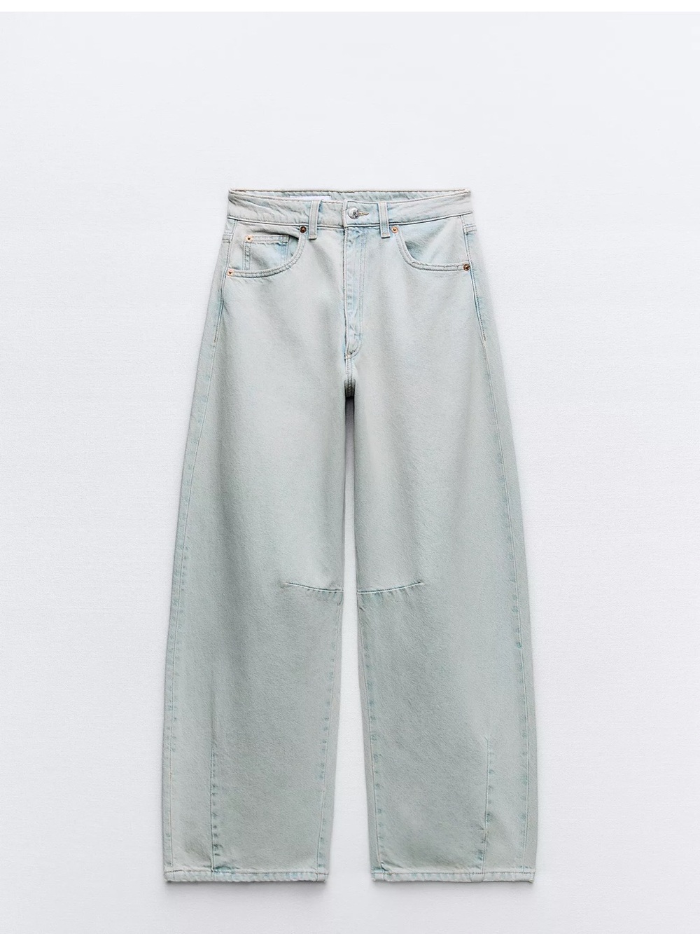Zara TRF Mid Waist Baggy Balloon Jeans Size 32 (14)